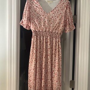Lovely Floral Midi Dress